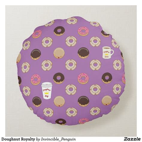 doughnut-royalty-round-pillow-zazzle-com-in-2020-round-pillow,-round-throw-pillows,-zazzle