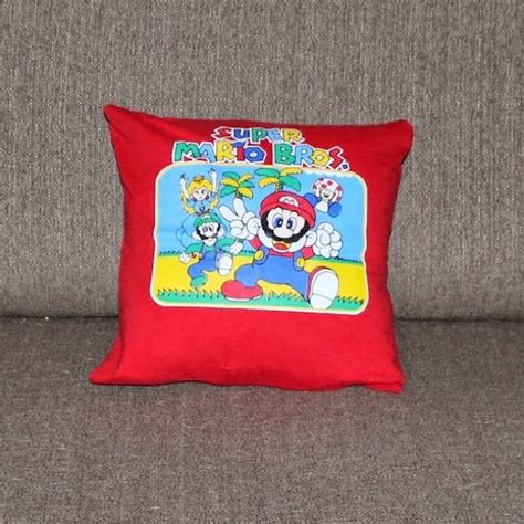 Super Mario Bros Pillow By Nerdfarmshop On Etsy