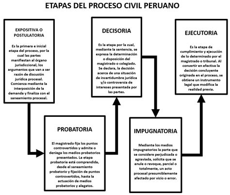 Cronicas Globales Las Cinco Etapas O Fases Del Proceso Civil