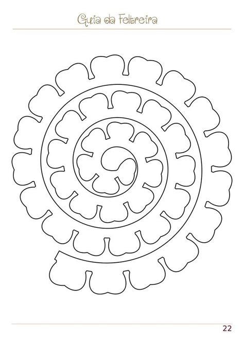 Roll Flower Template