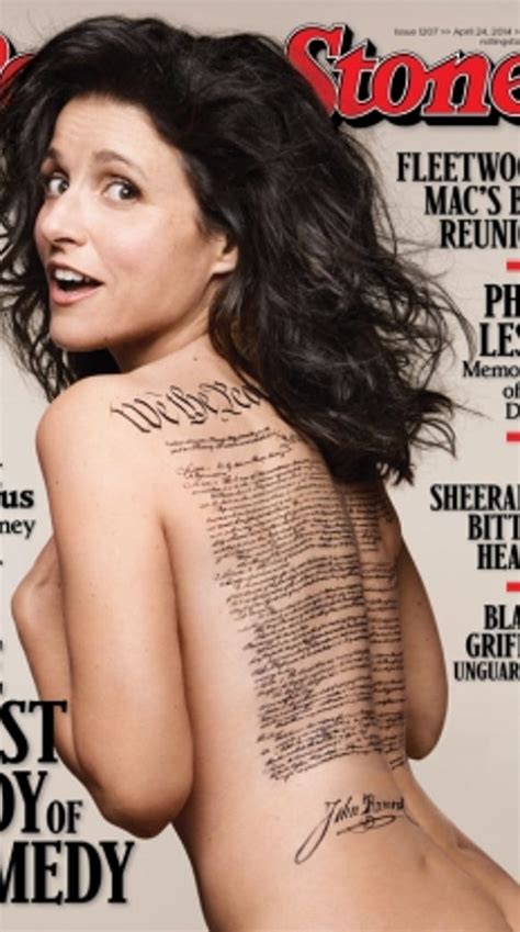 Julia Louis Dreyfus Appears Butt Naked On The Cover Of Rolling Stone