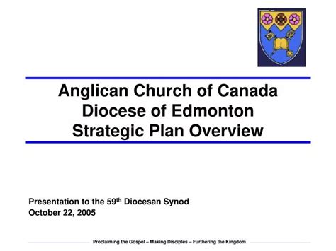ppt anglican church of canada diocese of edmonton strategic plan overview powerpoint