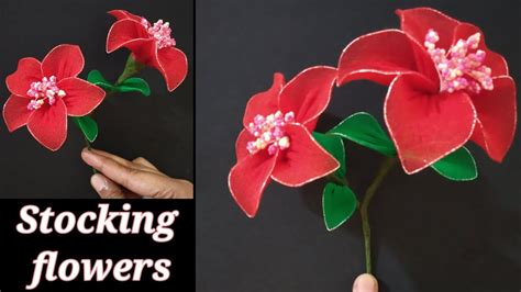 Stocking Flowers Making Ideas Nylon Stocking Flowers Tutorial Diy