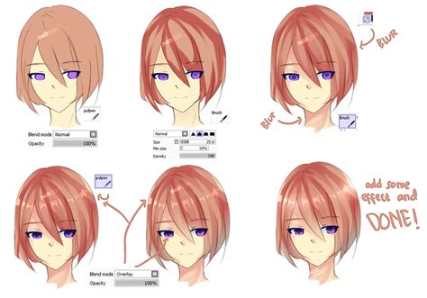 How To Shade Anime Hair