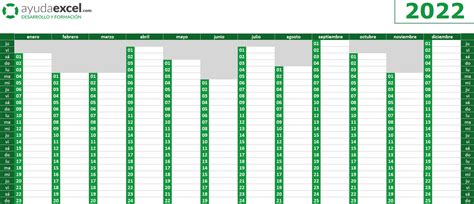 Plantillas Calendario Excel 2022 Ayuda Excel Images And Photos Finder