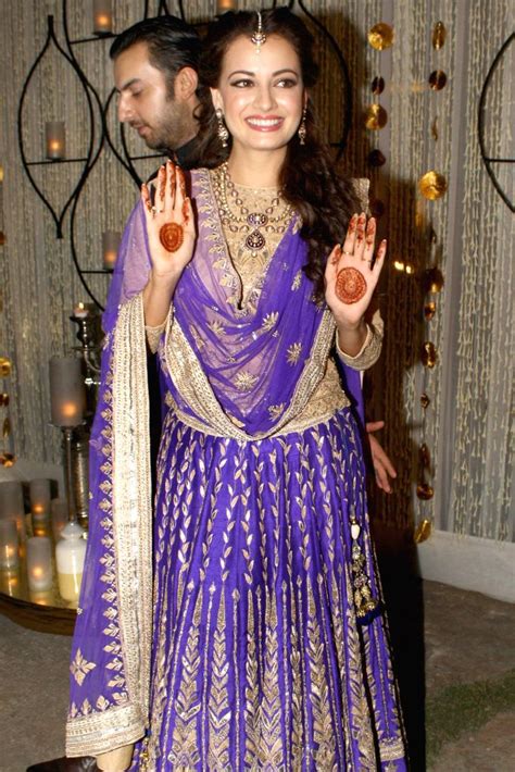 dia mirza with sahil sangha during the sangeet ceremony