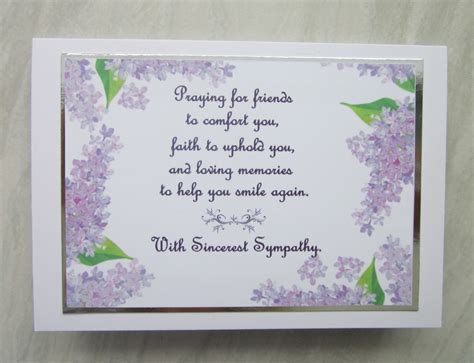 Condolence prayer for the death of a dealing with news of a death is not something one does every day. Sympathy card - Susan Anne Cards