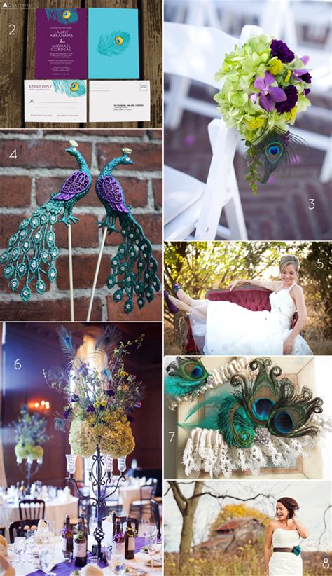 peacock wedding ideas wedding themes emmaline bride