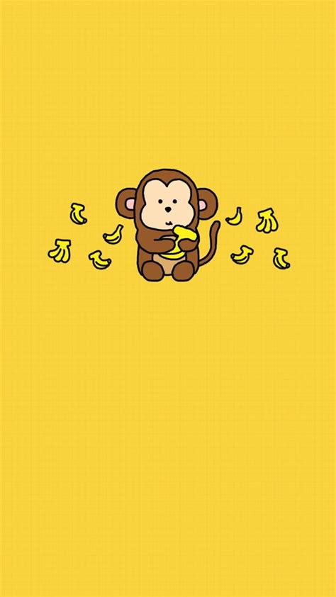 Cute Cartoon Monkey Wallpaper