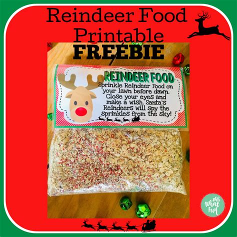Reindeer Food Free Printable Ohh What Fun Reindeer Food Printable