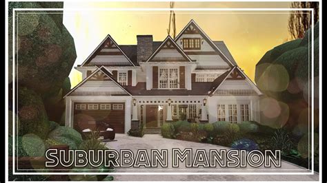 Bloxburg Suburban Family Mansion K Speedbuild Part Youtube
