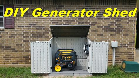 1.4 steps on how to build a portable generator enclosure diy. DIY Generator Shed - YouTube