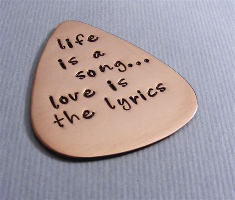Printed all over with music notes, it is available in 12 colors and designs. Personalized Guitar Pick-Custom Pick For Him-Music Lovers ...