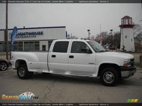 2002 Chevrolet Silverado 3500 Lt Crew Cab 4x4 Dually Summit White