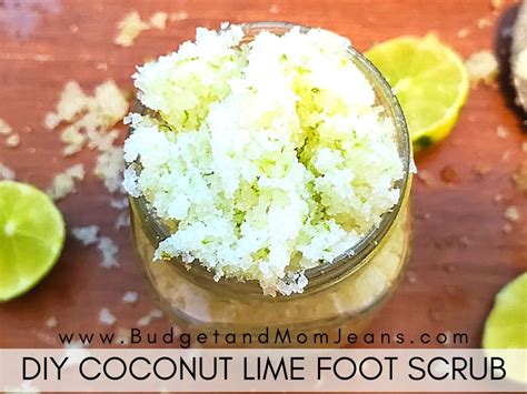 An Easy Coconut Lime Foot Scrub For Mothers Day