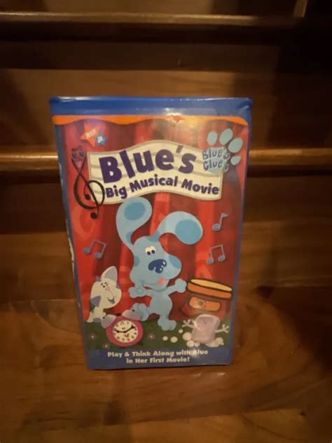 Blue S Clues Big Musical Movie Vhs Steve Burns Nick Jr Nickelodeon Video Rare Picclick