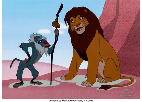 Rafiki And Simba Feature On The Lion King Sericel Up For Bid