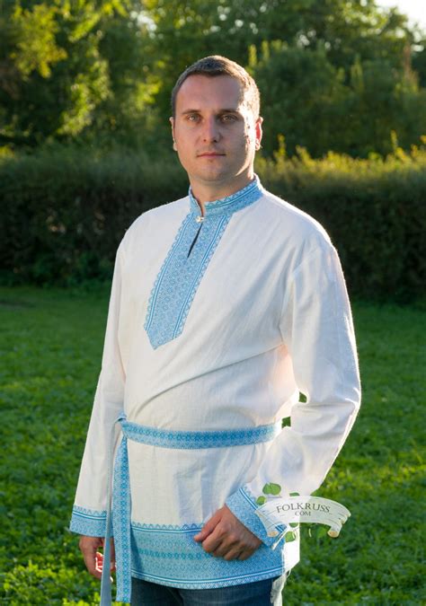 Russian Traditional Slavic Linen Shirt Kosovorotka Elisey Folk Russian Clothing Store