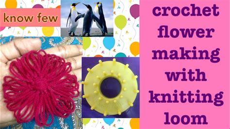 Learn How To Make Flower With Loom Youtube