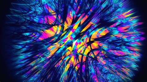 Wallpaper Colorful Neon Abstract Hd 4k Abstract