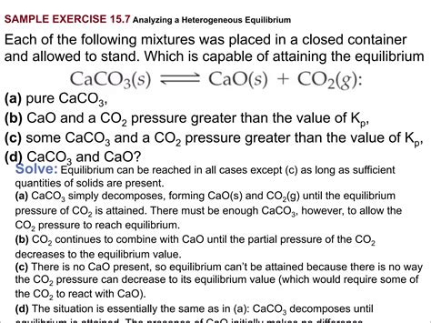 Chapter 15 Lecture Chemical Equilibrium