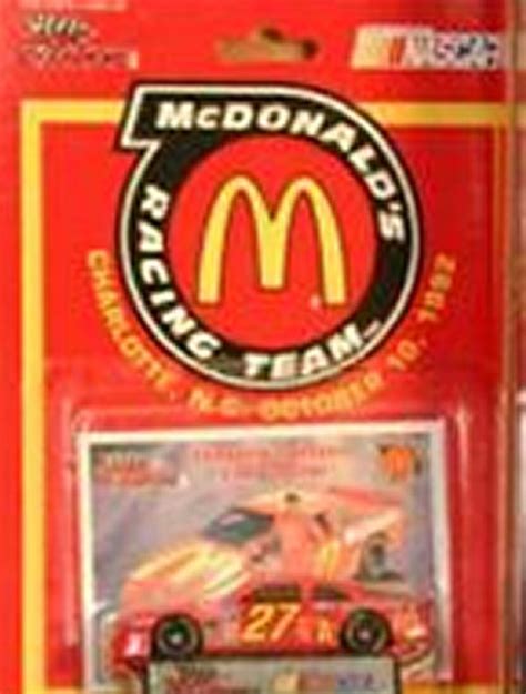 Mcdonalds 27 Jimmy Spencer Stock Car Nascar Racing Champions 164 Die