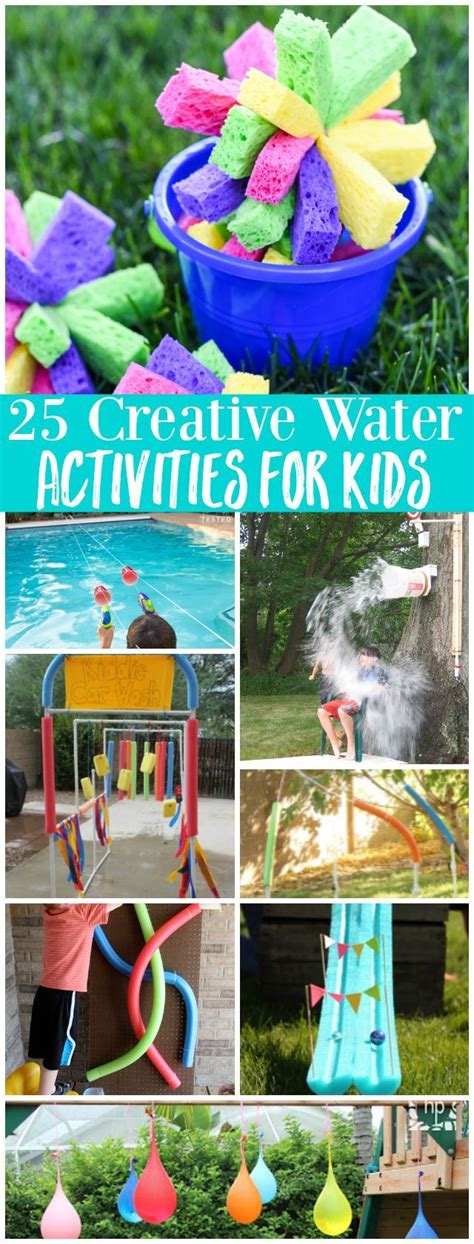 25 Creative Water Activities For Kids Water Games For Kids Summer