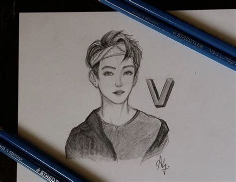Hope ur all havin a great day~~. Anushka Sinha on Twitter: "My first attempt to draw V from ...