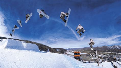 Beautiful Snowboard Jumps Winter Sports