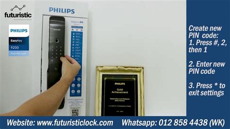 Philips Digital Lock 9200 Functions And User Guide Youtube