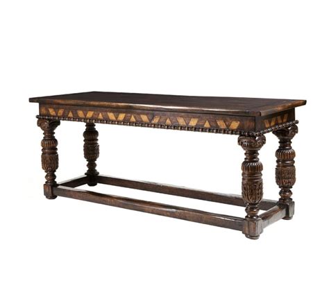 New Jacobean Library Table By Hamilton Collection
