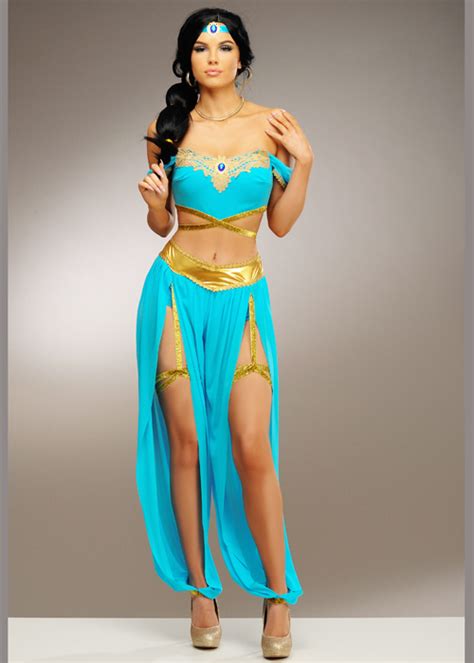 Womens Deluxe Princess Jasmine Style Costume