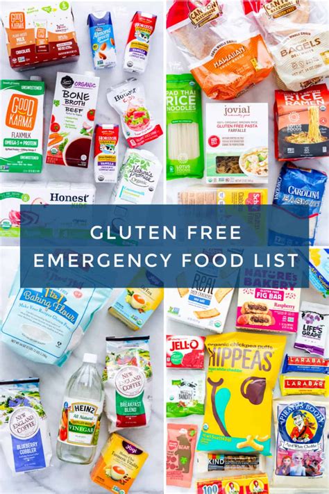 The following is a suggested menu; Gluten Free Emergency Food List - What the Fork in 2020 ...