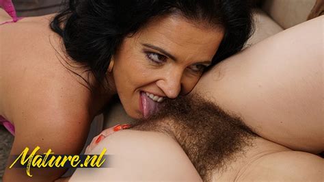 Unshaved Milf Adelis Shaman Gets Her Super Hairy Pussy Eaten By Montse