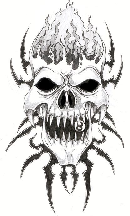 Skull Tattoo Drawing