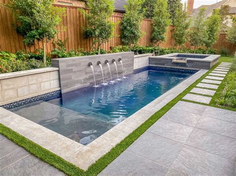 Dallas Landscape Architect Ddla Design — Beverly Backyard Pool Landscaping Small Backyard