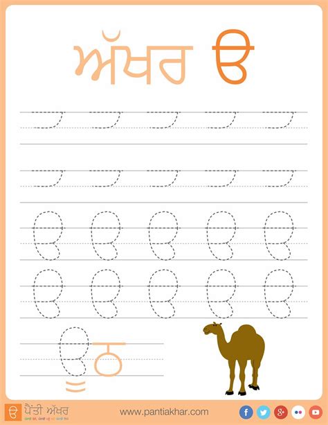 Tracing Letter Ura Trace Punjabi Alphabet Panti Akhar Flickr