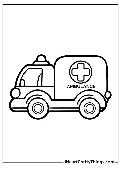 Coloring Pages Of Ambulance PhaniPinchos