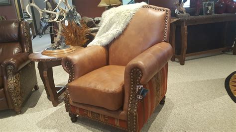 Rustic And Western Leather Chairs Mountain High Furniture Colorado