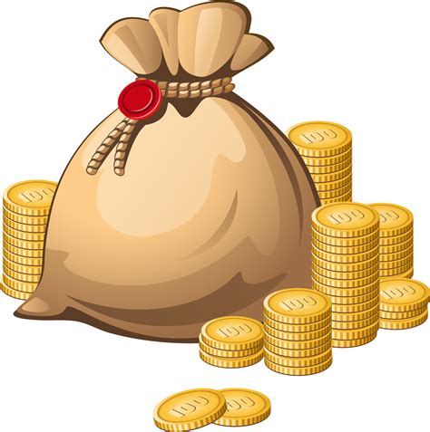 Coins Clipart Bag Coin Coins Bag Coin Transparent Free For Download On