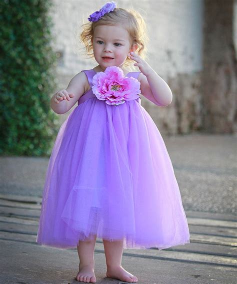 Purple Ella Dress Toddler And Girls Flower Girl Dresses Tulle Flower