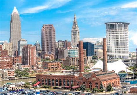 Cleveland Skyline Framed Prints Cleveland In Hdr The 6th City