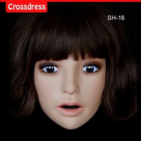 New Sh 16 Top Quality Silicone Female Masks Crossdresser Human Face Mask In Sex Dolls From