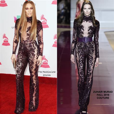 Jennifer Lopez In Zuhair Murad Couture At The 17th Latin Grammy Awards