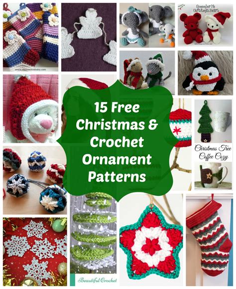 Free Printable Crochet Christmas Ornament Patterns Free Printable Templates