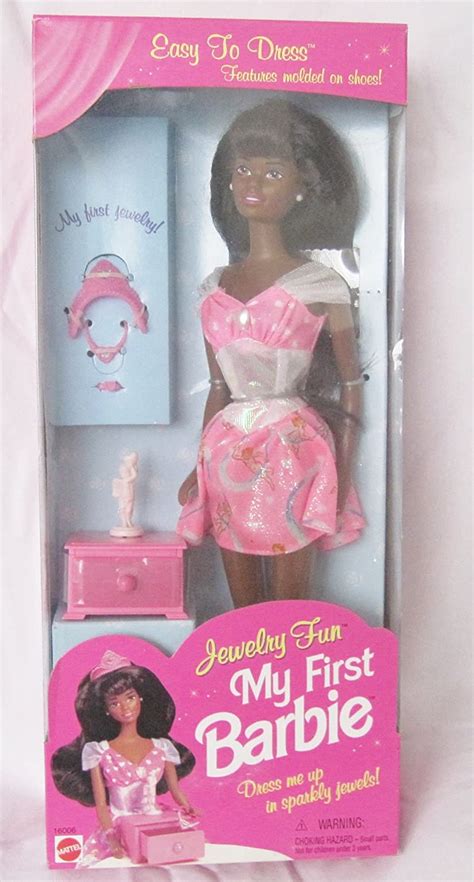 Jewelry Fun My First Barbie Doll African American 1996 Mattel 16006 Toys And Games
