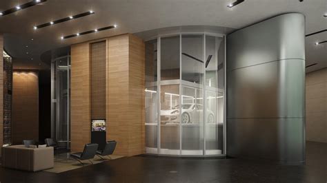 Porsche Design Tower Elevator Deposits Car And Driver Inside Their