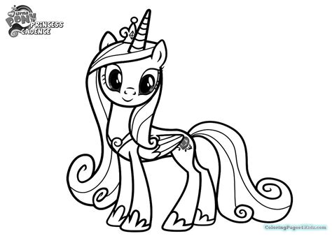 My Little Pony Cadence Coloring Pages At Getdrawings Free Download