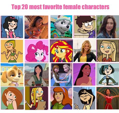 My Top Favorite Female Characters By Zoeytdi On Deviantart Female Vrogue