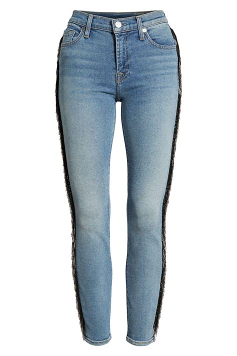 7 For All Mankind Denim Luxe Vintage The Ankle Skinny Jeans In Blue Lyst